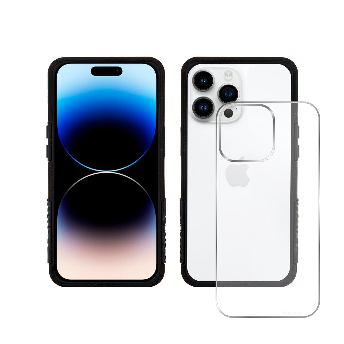 EPI 水波紋抗污防摔手機殼 純黑 iPhone 14 系列