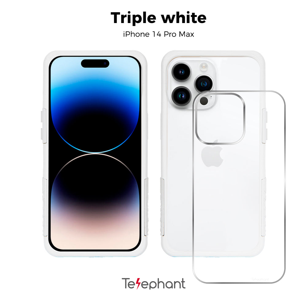 EPI 水波紋抗污防摔手機殼 純白 iPhone 14 系列