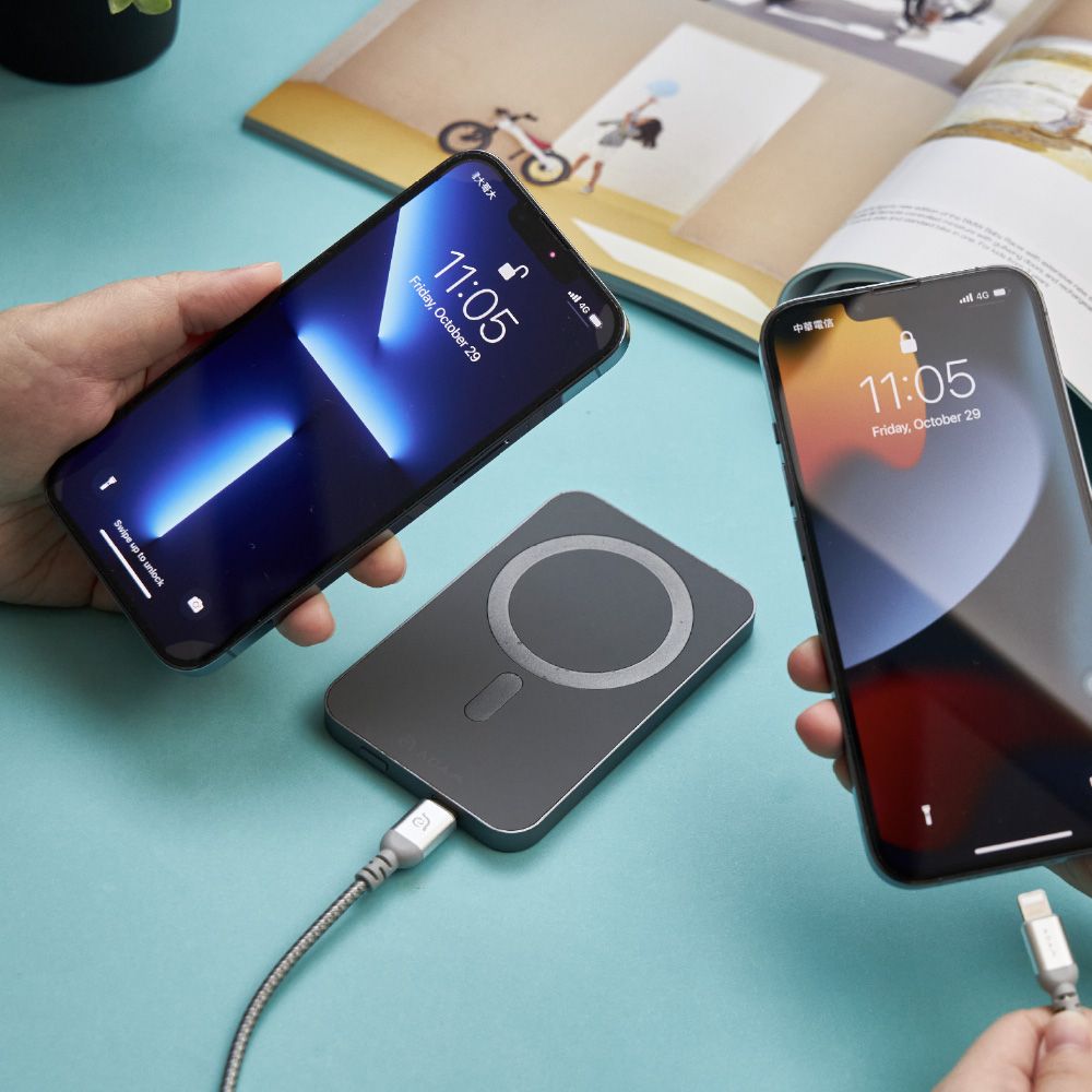 GRAVITY C1 5000mAh 磁吸無線快充行動電源 灰色