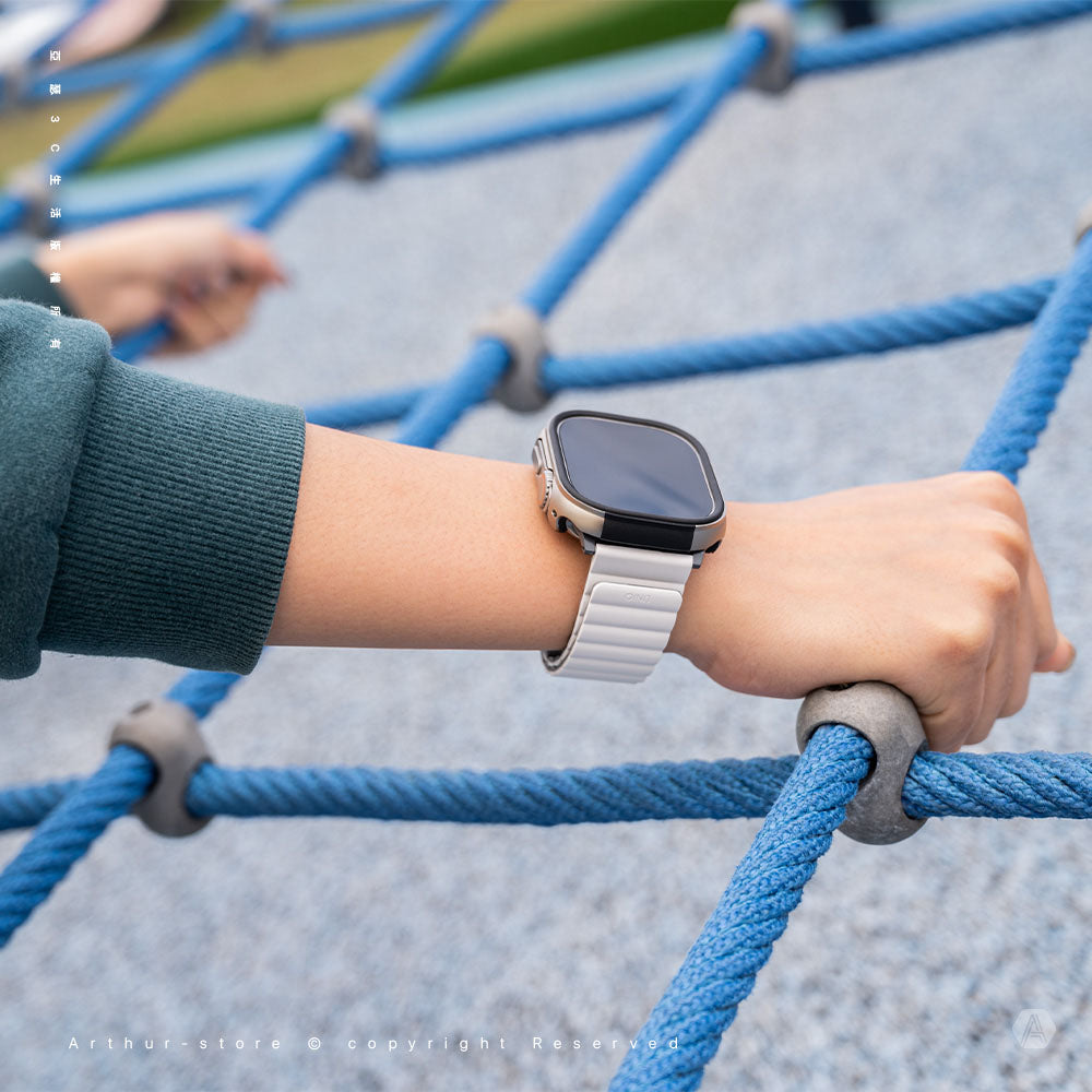 Revix Apple Watch 雙色防水矽膠磁吸錶帶
