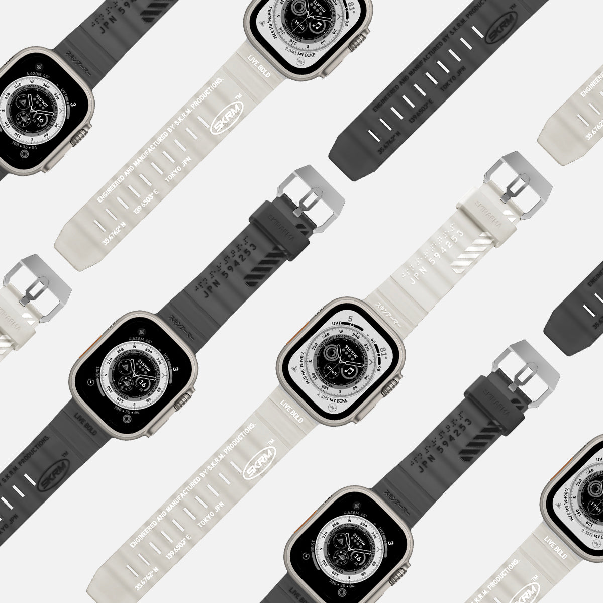 盒損福利品 - Shokku Apple Watch 街頭款矽膠錶帶