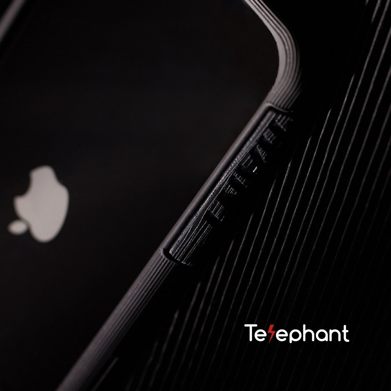EPI 水波紋抗污防摔手機殼 純黑 iPhone 14 系列