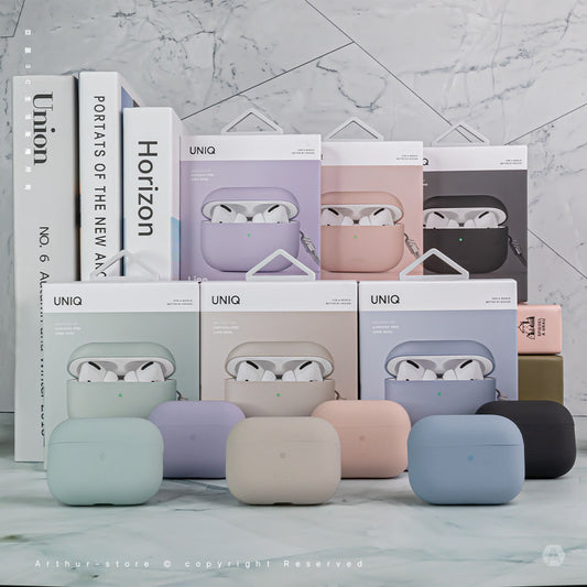 Lino 素色簡約液態矽膠藍牙耳機保護套(附掛繩) AirPods Pro 第2代