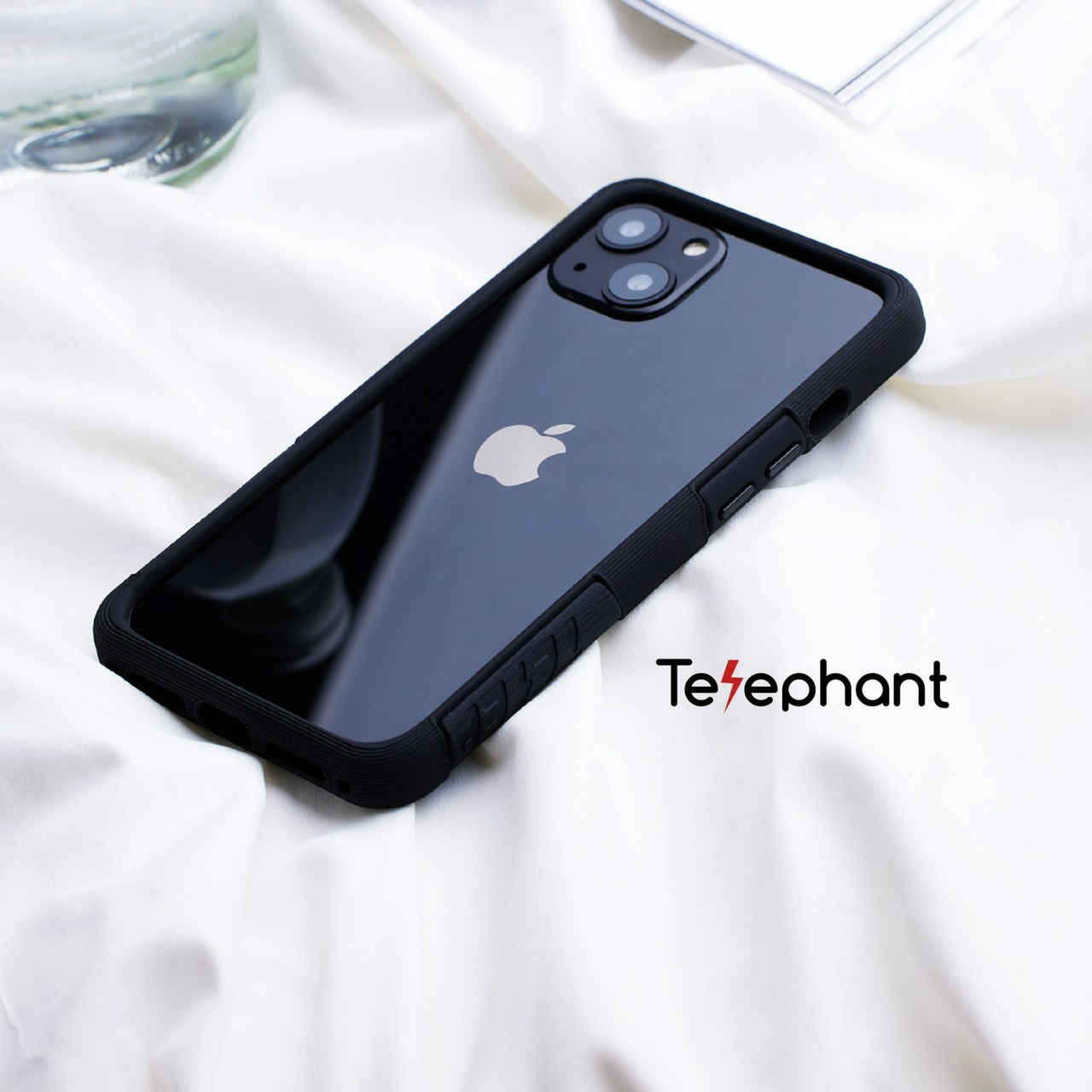 EPI 水波紋抗污防摔手機殼 純黑 iPhone 14 系列