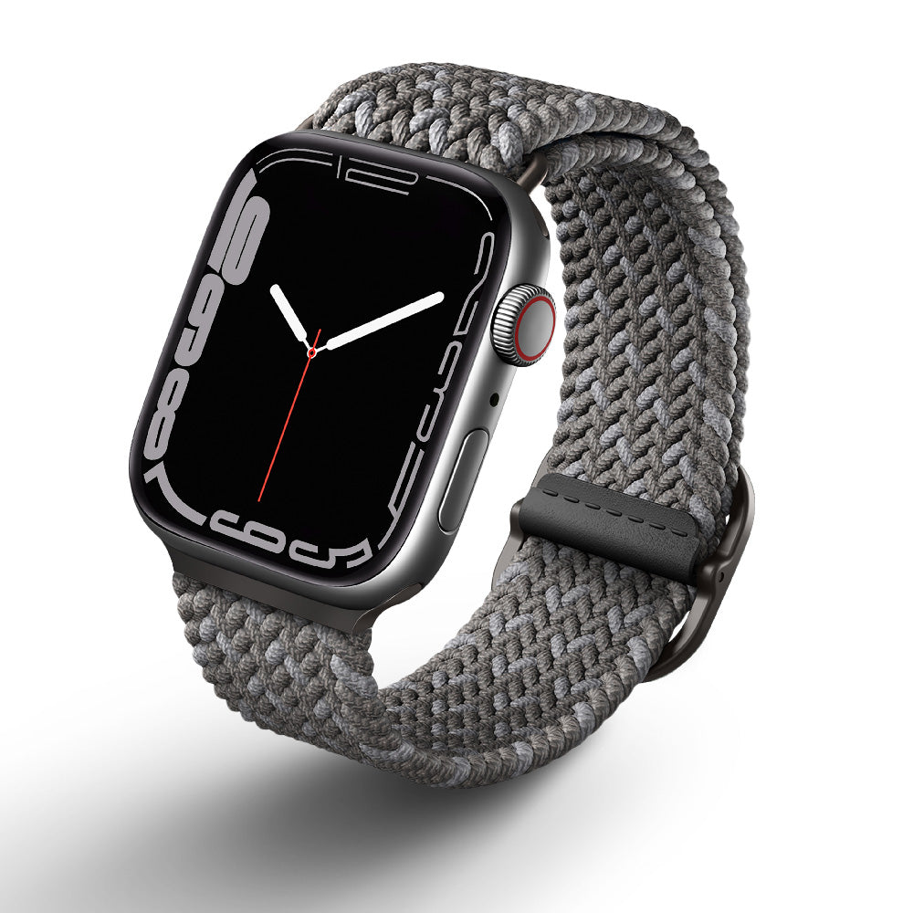 Aspen DE Apple Watch 雙色防潑水高彈力編織單圈錶帶