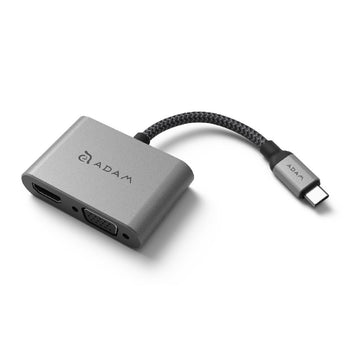 ADAM 亞果元素 CASA HUB VH1 USB-C 3.1 to VGA / HDMI 二合一顯示轉接器