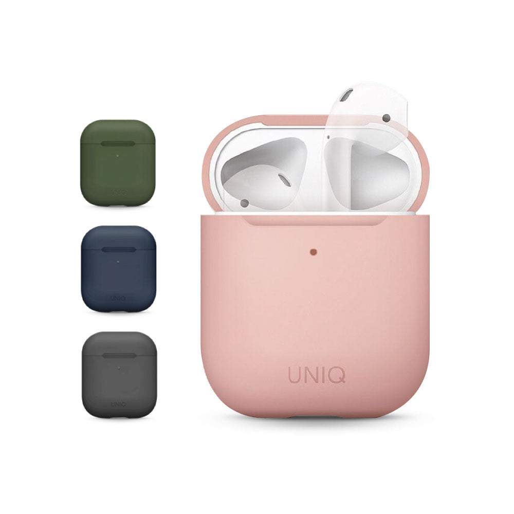 Lino 素色簡約液態矽膠 藍牙耳機保護套（附耳機套） AirPods 1 / 2代