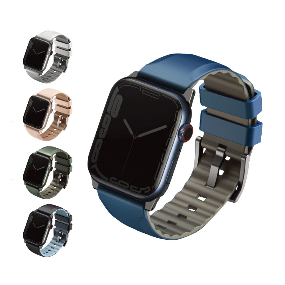 Linus Apple Watch 防水矽膠雙色錶帶