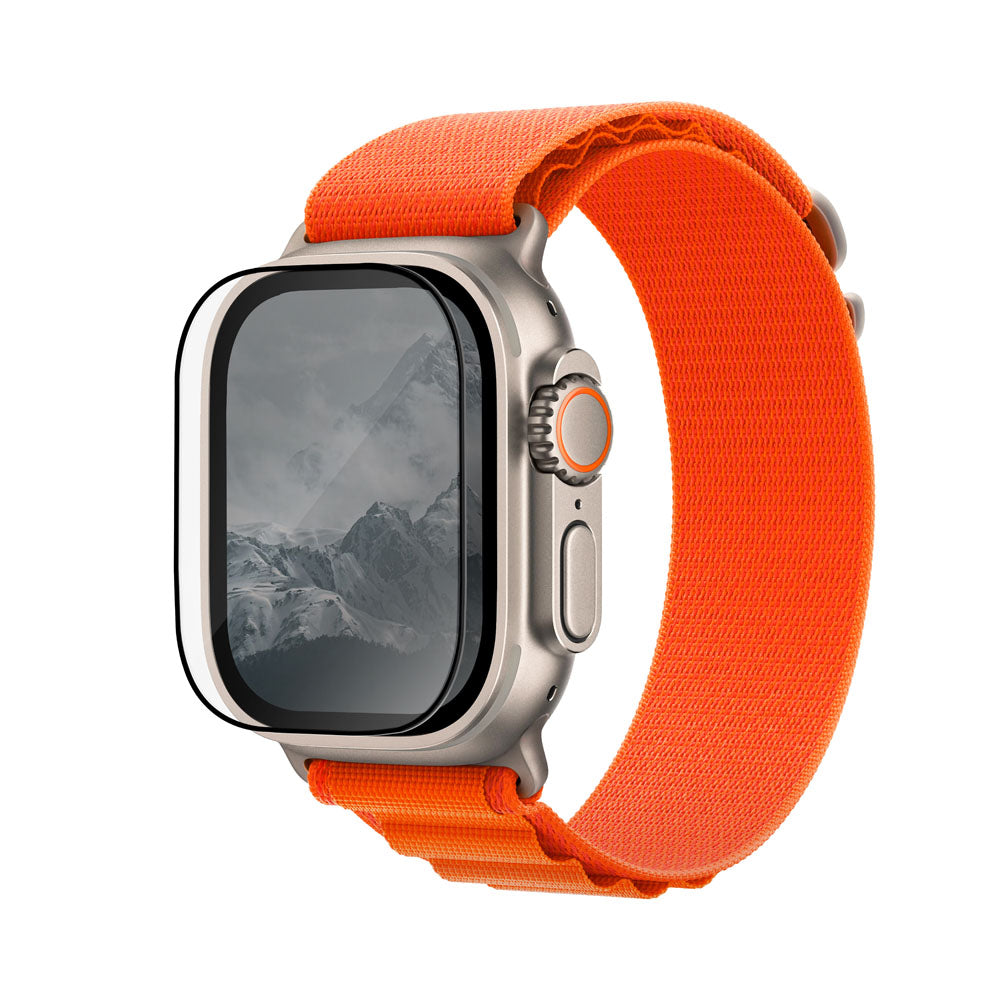 OPTIX Vivid Apple Watch Ultra 滿版高清透9H玻璃保護貼 49 mm