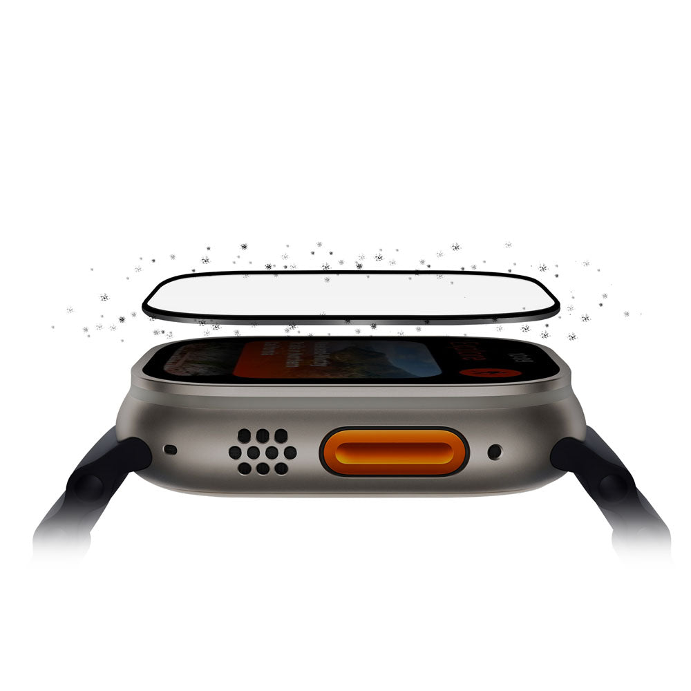 OPTIX Vivid Apple Watch Ultra 滿版高清透9H玻璃保護貼 49 mm