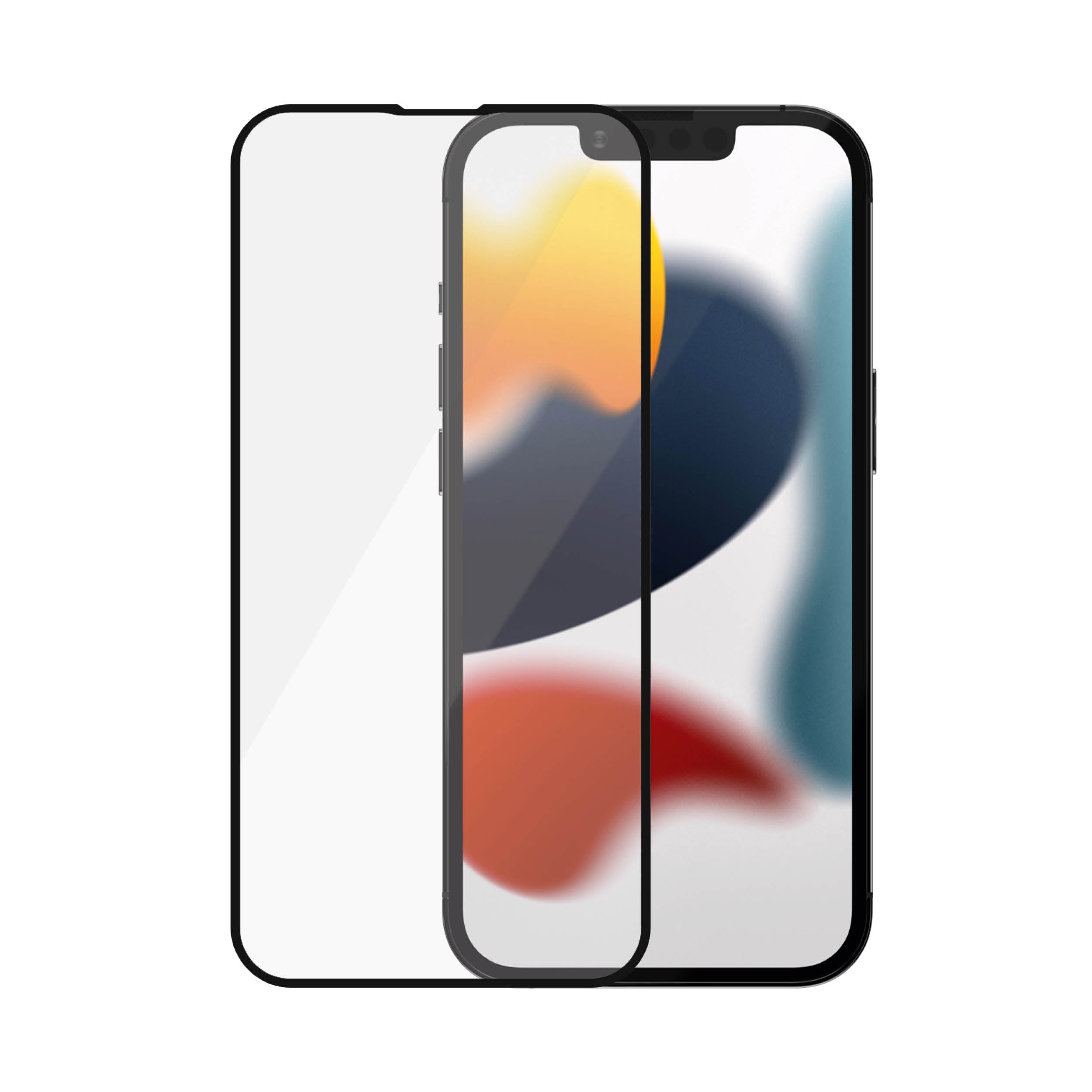 2.5D滿版耐衝擊抗菌高透鋼化玻璃保護貼(黑) iPhone 13 系列