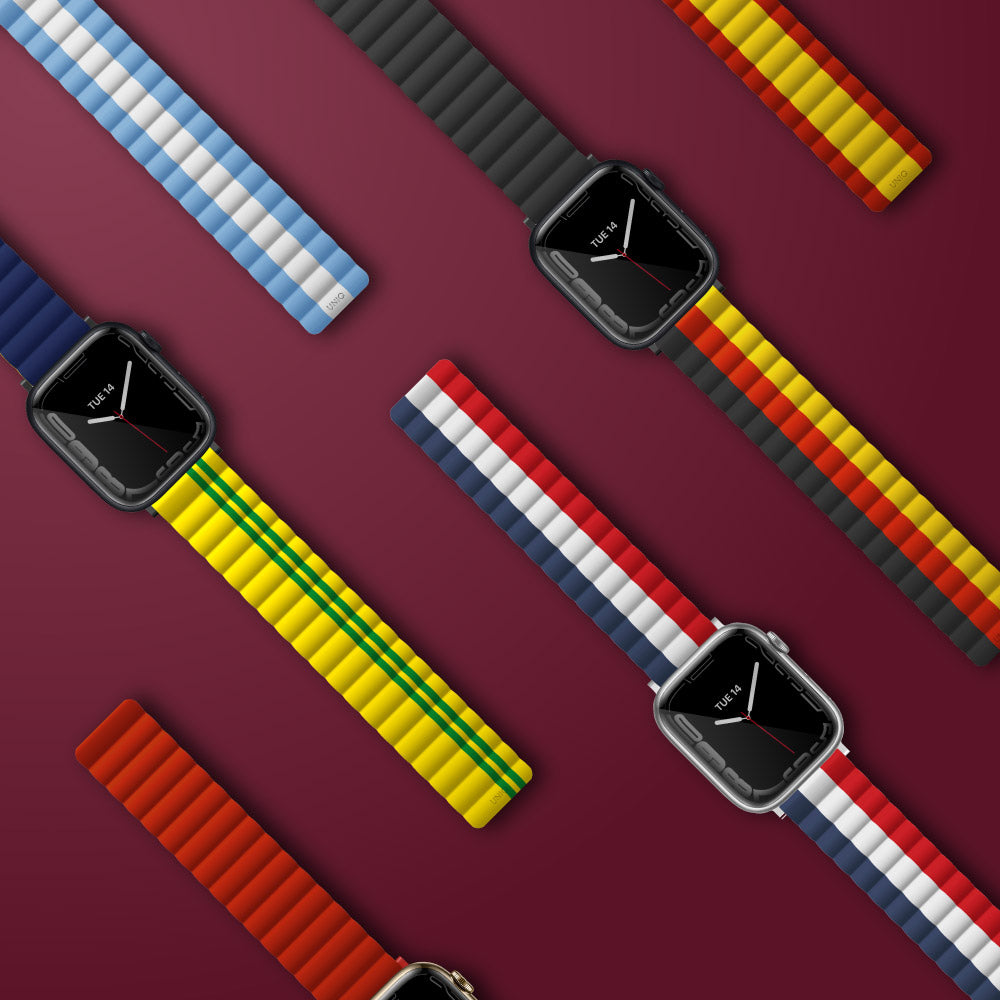 Revix Apple Watch 雙色防水矽膠磁吸錶帶『世足賽限定版』