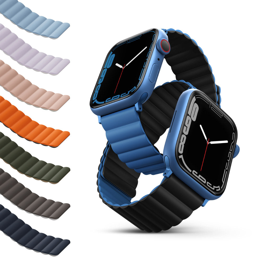 Revix Apple Watch 雙色防水矽膠磁吸錶帶