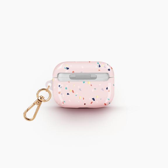 盒損福利品 - Terrazzo 水磨石設計全包覆防摔耳機保護殼 AirPods Pro 第1代