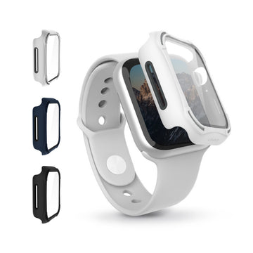Torres Apple Watch 全包覆9H鋼化玻璃抗菌錶殼 40 / 44 mm