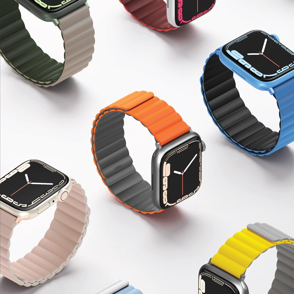 Revix Apple Watch 雙色防水矽膠磁吸錶帶