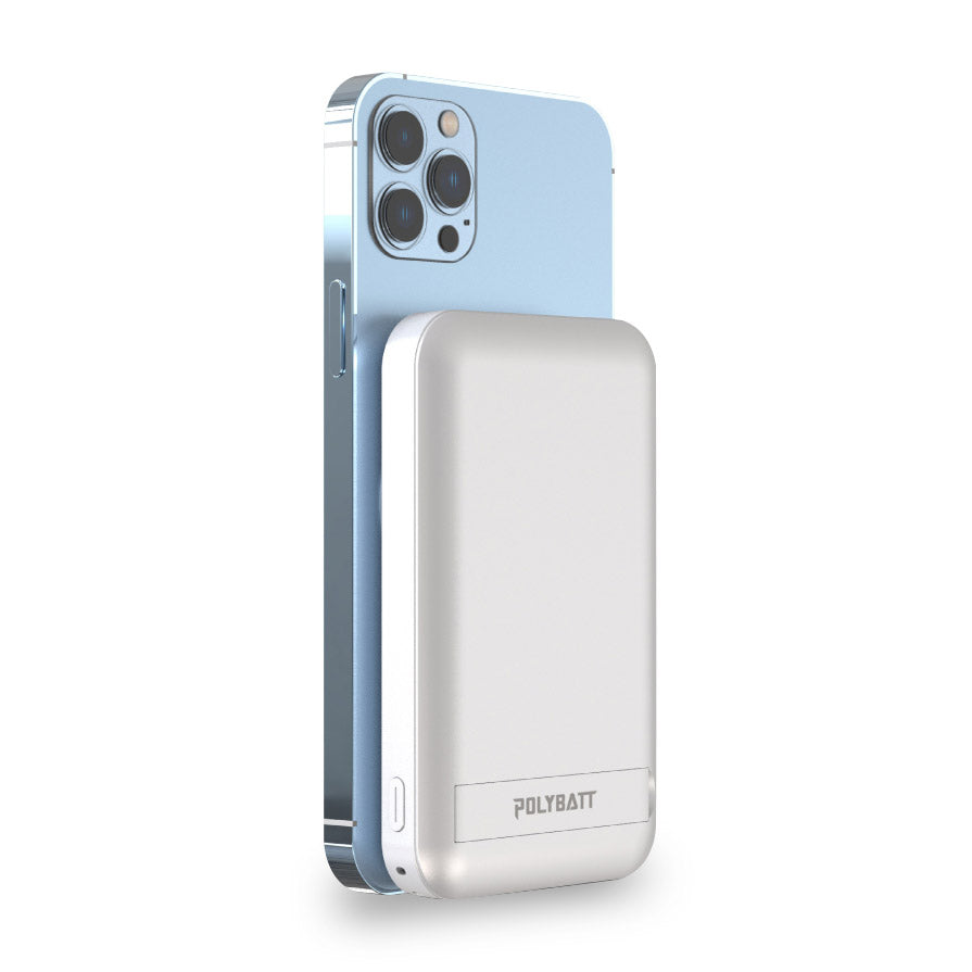 PolyBatt 台灣 10000mAh 磁吸式雙孔無線行動電源 支援磁吸 ｜亞瑟3C生活