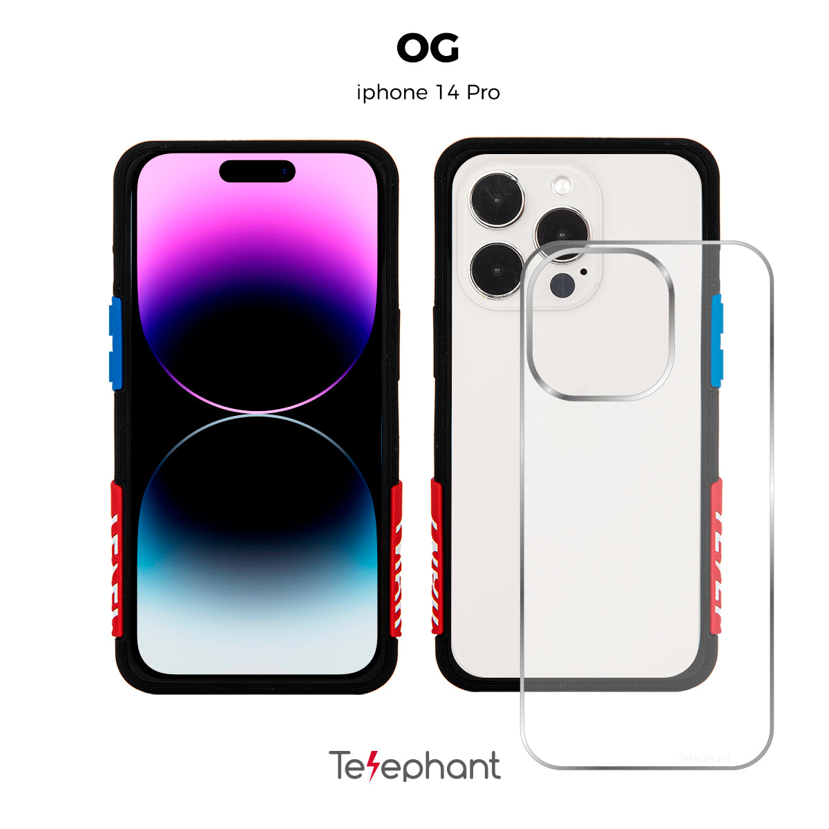 EPI 水波紋抗污防摔手機殼 黑OG iPhone 14 系列