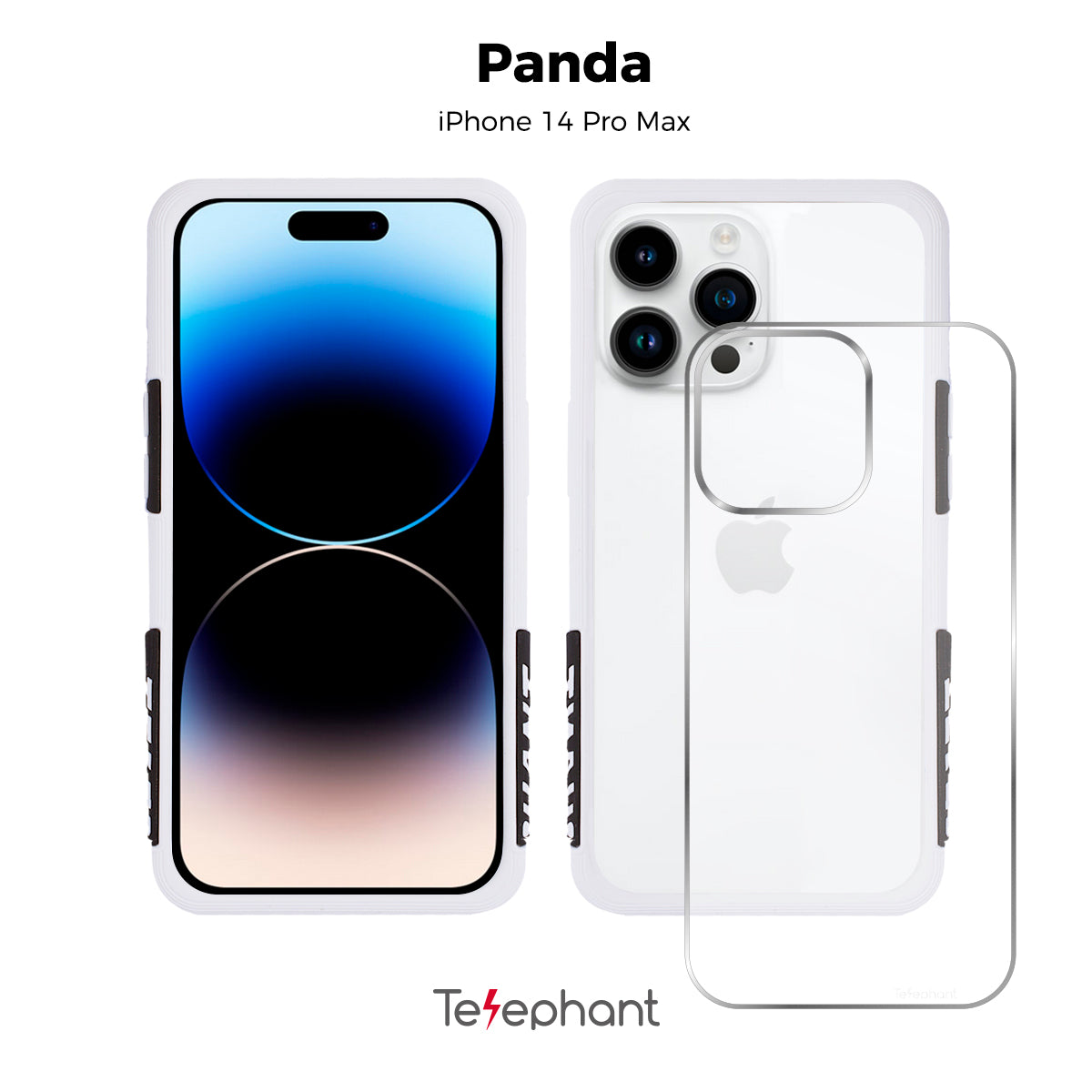 EPI 水波紋抗污防摔手機殼 白熊貓 iPhone 14  系列