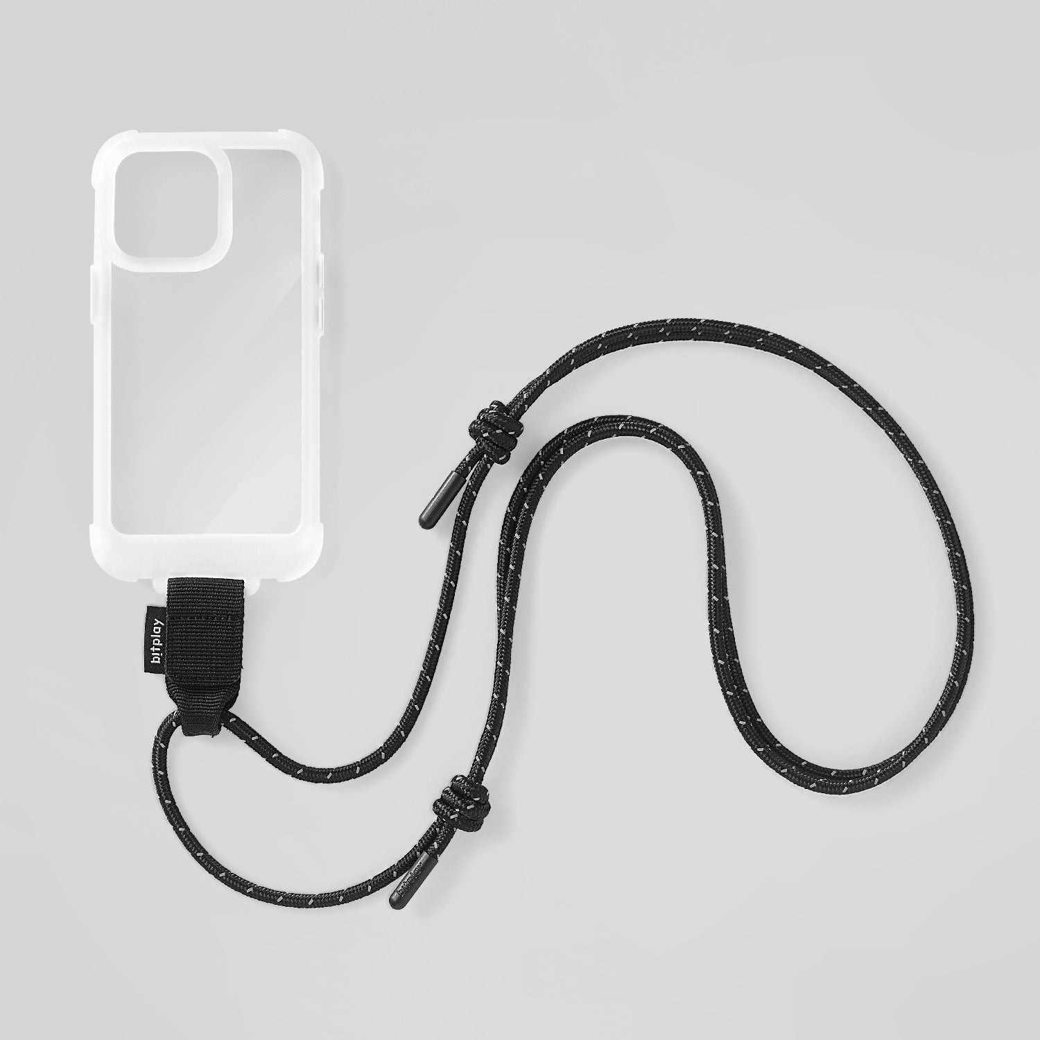 Wander Case 隨行手機殼 透白組 (含撞色風格掛繩 耀黑）iPhone 13 / mini / Pro / Max