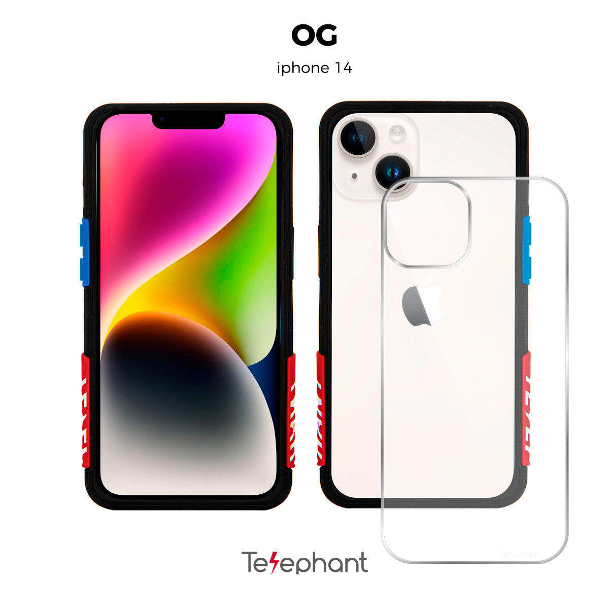 EPI 水波紋抗污防摔手機殼 黑OG iPhone 14 系列