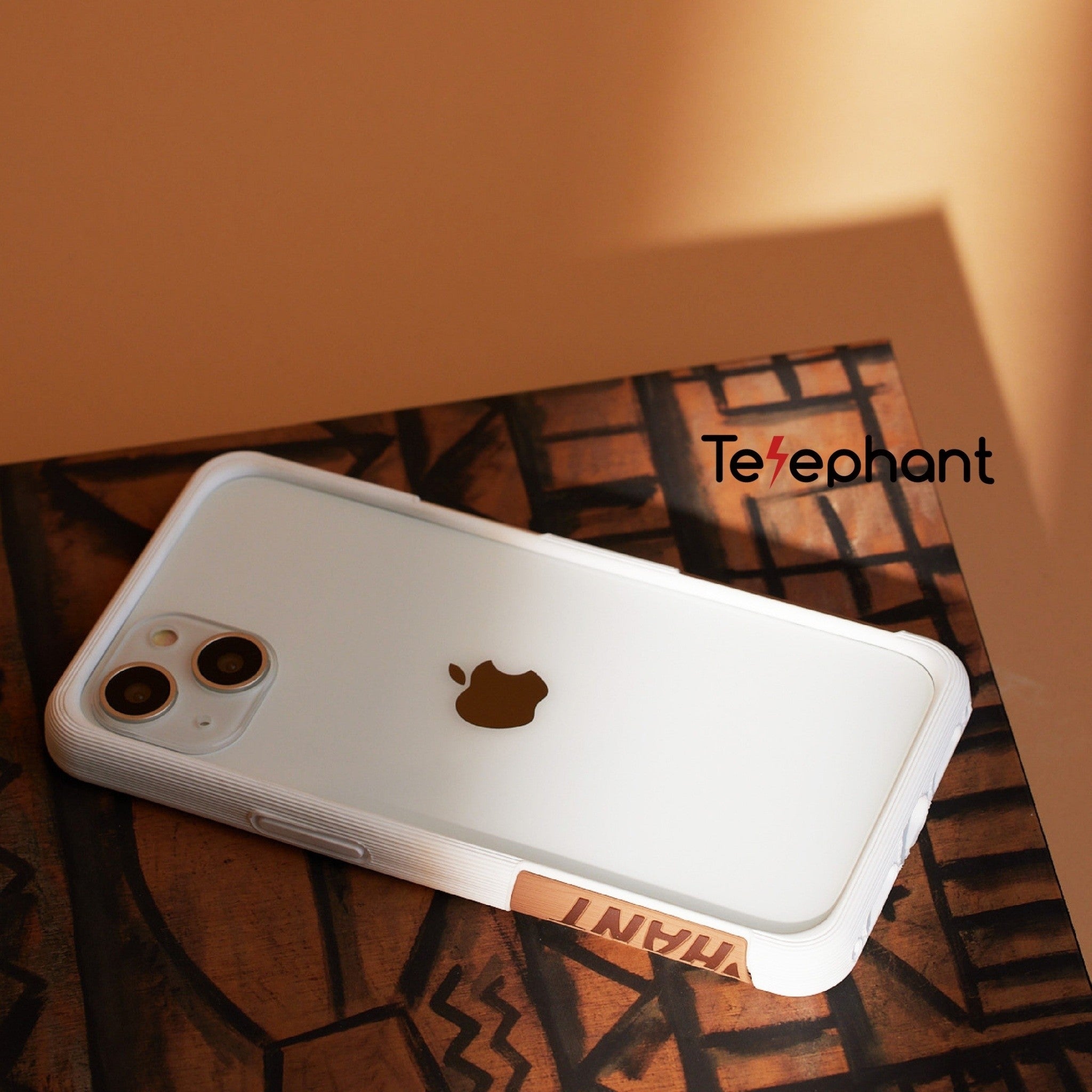 EPI 水波紋抗污防摔手機殼 白焦糖奶茶 iPhone 14  系列