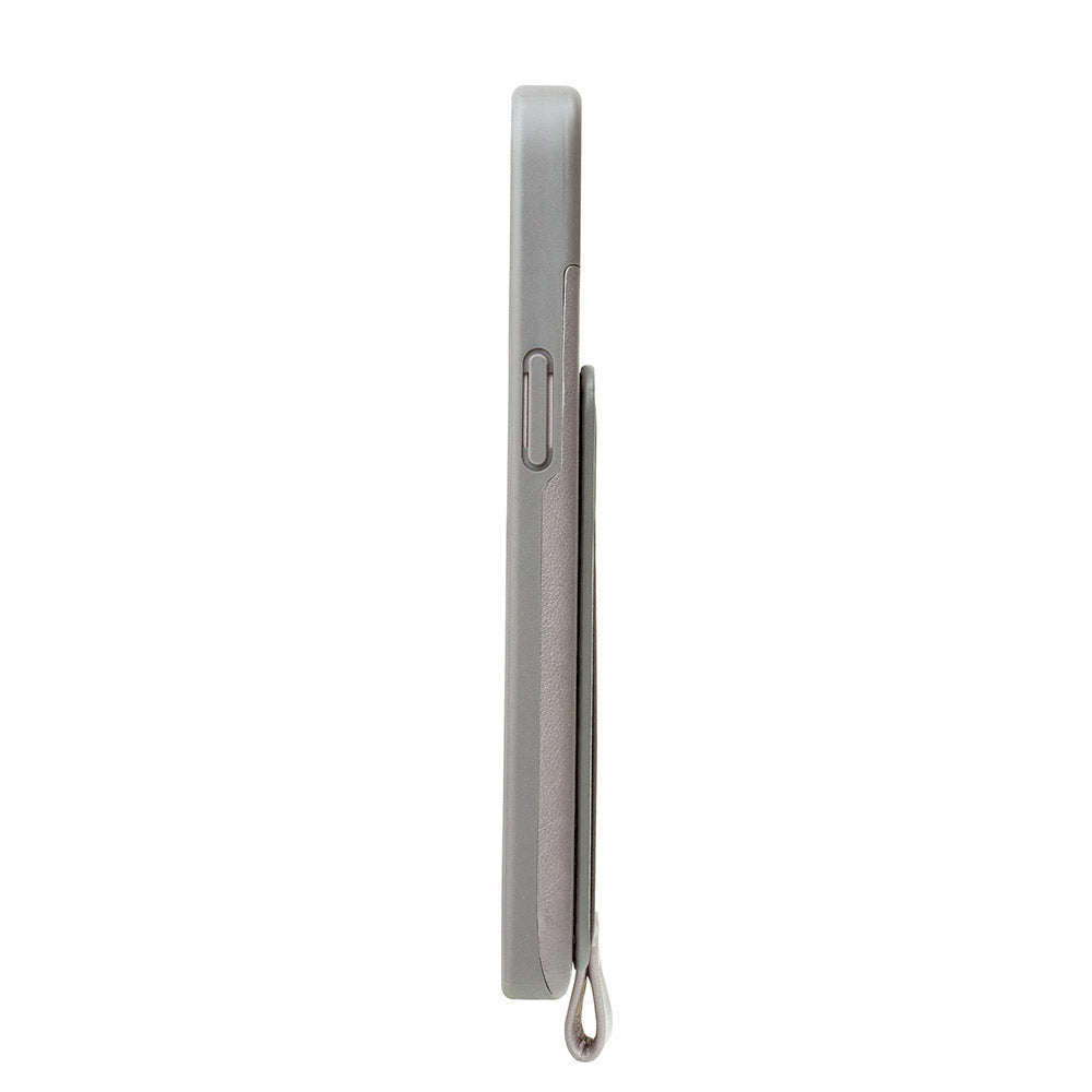 Anello 360 掛繩式皮革手機殼 礫石灰 iPhone 13 / Pro / Max