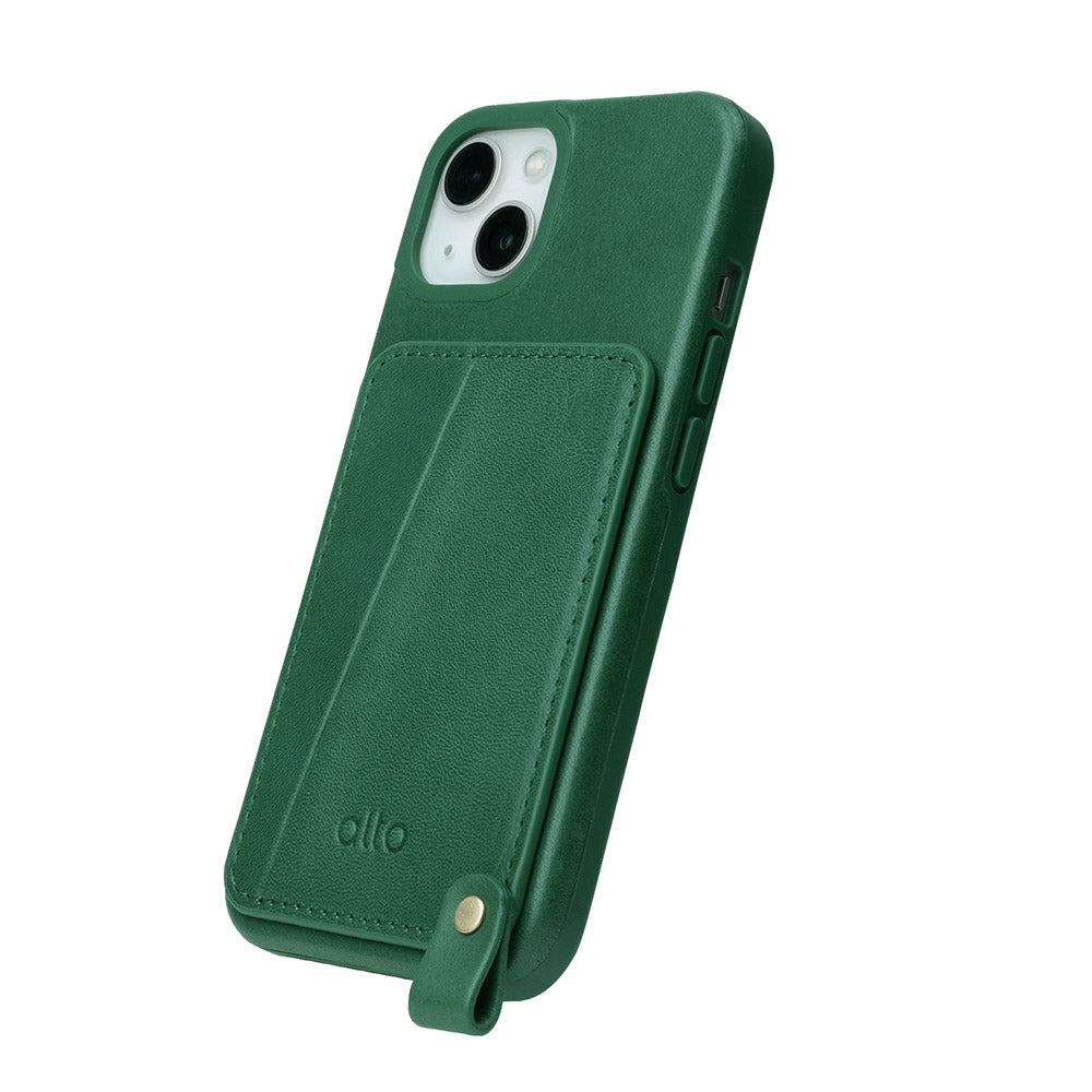 Anello 360 掛繩式皮革手機殼 森林綠 iPhone 13 / Pro / Max
