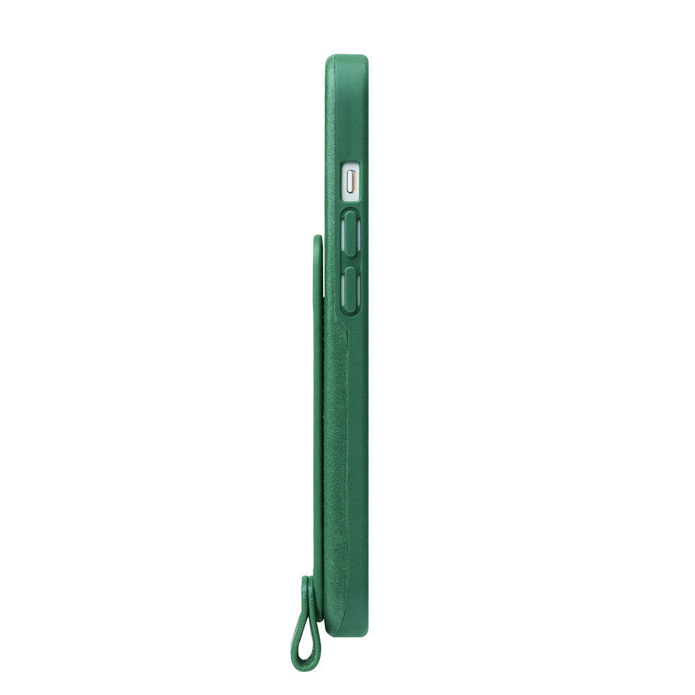 Anello 360 掛繩式皮革手機殼 森林綠 iPhone 13 / Pro / Max