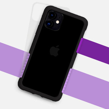 NMDer 抗汙防摔手機殼 黑好日紫 iPhone 11 系列